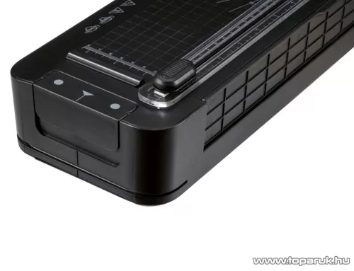 TRONIC TLG 400 A1 BK Prémium A3 / A4 hideg - meleg lamináló gép, laminátor, laminálógép görgős papírvágóval és 8 db A3 lamináló fóliával, fekete, 400W
