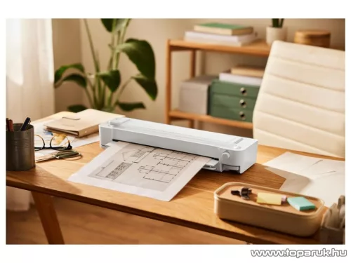 TRONIC TLG 400 A1 BK Prémium A3 / A4 hideg - meleg lamináló gép, laminátor, laminálógép görgős papírvágóval és 8 db A3 lamináló fóliával, fekete, 400W