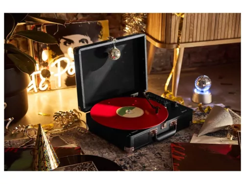 Tronic TPBT 5 A1 Gramofon retró hordozható bakelit lemezjátszó és digtalizáló + hangszórók + koffer, USB / AUX / Bluetooth