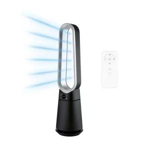 Tronic TRV 35 A1 BK modern fekete lapát nélküli álló toronyventilátor