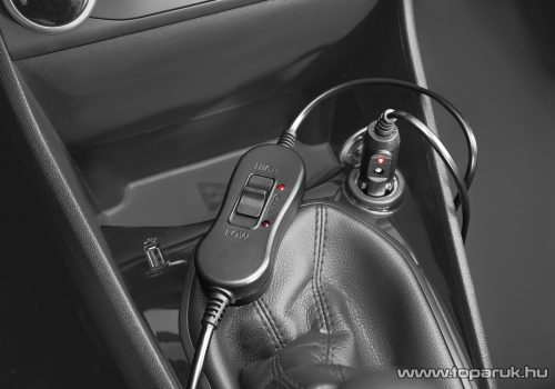 Ultimate Speed UASB 12 C2 Fűthető autós ülésrátét, szivargyújtós fűtött üléshuzat, fekete, 29W / 12V