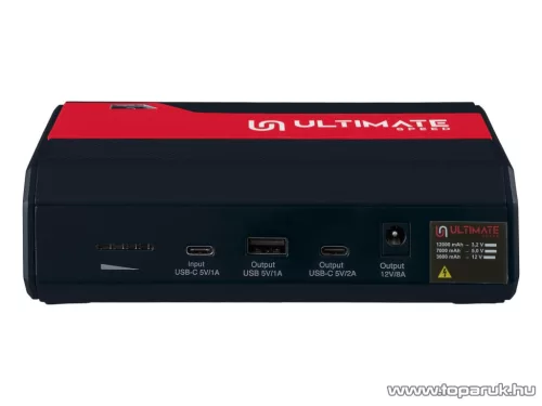 Ultimate Speed UMAP 12000 C4 Hordozható indításrásegítő powerbankkal, 12000 mAh, 500A