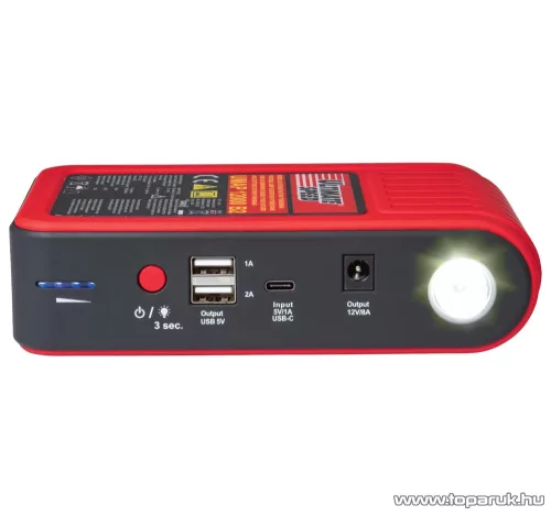 (SELEJT / K168750) Ultimate Speed UMAP 12000 C3 Hordozható indításrásegítő powerbankkal, 12000 mAh, 500A