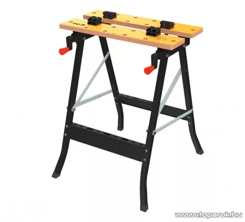 WORKZONE 812774 WORKBENCH összecsukható munkapad, univerzális satupad, műhely munkaasztal, 150 kg teherbírással, 60 x 76 x 63 cm
