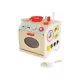 lupilu (Playtive) Kitchen ACTIVITY CUBE Fából készült játék kocka konyha kiegészítőkkel, 12 részes