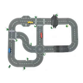   lupilu (Playtive) City Road Set Fa autópálya szett, városi - utca készlet, 35 darabos
