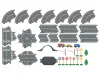 lupilu (Playtive) City Road Set Fa autópálya szett, városi - utca készlet, 35 darabos