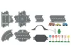 lupilu (Playtive) City Road Set Fa autópálya szett, városi - utca készlet, 35 darabos
