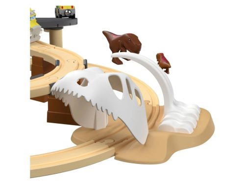 PlayTive (lupilu) Railway Set Dino Park MED vasútkészlet önjáró elemes teherautóval, vulkánnal, 49 részes