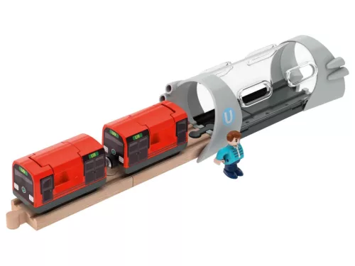 lupilu átlátszó metróalagút fa vonatpályához