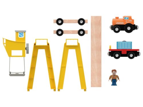 Kompatibilis bükkfa rakodódaru szett univerzális vasúti pályákhoz