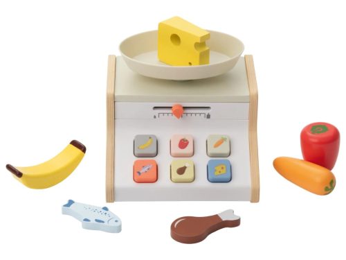 lupilu (Playtive) KL-16624 Játék fa mérleg készlet, 7 részes