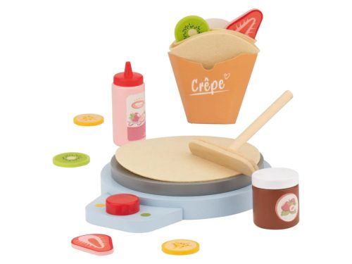 lupilu (Playtive) KU-16566 Játék fa pacsintasütő készlet gyerekeknek, kiegészítőkkel (13 részes)