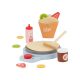 lupilu (Playtive) KU-16566 Játék fa pacsintasütő készlet gyerekeknek, kiegészítőkkel (13 részes)