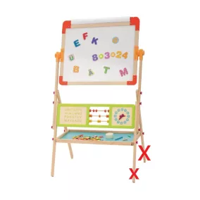   (ESZTÉTIKAI SÉRÜLT ÉS HIÁNYOS / K513418) lupilu (Playtive) Kétoldalas játék és tanulási tábla rajzoláshoz, íráshoz, számoláshoz (rajztábla, írótábla kiegészítőkkel)