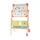 (ESZTÉTIKAI SÉRÜLT ÉS HIÁNYOS / K513418) lupilu (Playtive) Kétoldalas játék és tanulási tábla rajzoláshoz, íráshoz, számoláshoz (rajztábla, írótábla kiegészítőkkel)