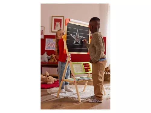 (ESZTÉTIKAI SÉRÜLT ÉS HIÁNYOS / K513418) lupilu (Playtive) Kétoldalas játék és tanulási tábla rajzoláshoz, íráshoz, számoláshoz (rajztábla, írótábla kiegészítőkkel)