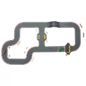   lupilu (Playtive) Racetrak Road Set Fa autópálya szett, versenypálya készlet, 38 darabos