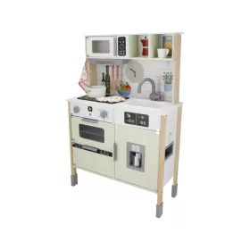   lupilu (Playtive) Wooden Kitchen világító és hangot adó fa játékkonyha, hűtővel, sütővel, mikróval, mosogatóval, főzőlappal (játék konyha kiegészítőkkel), 66 x 30 x 103 cm