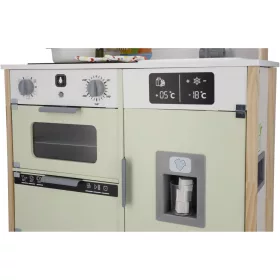   lupilu (Playtive) Wooden Kitchen világító és hangot adó fa játékkonyha, hűtővel, sütővel, mikróval, mosogatóval, főzőlappal (játék konyha kiegészítőkkel), 66 x 30 x 103 cm
