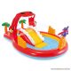 Intex Happy Dino élménymedence, csúszdás kerti családi medence, 259 x 165 x 107 cm