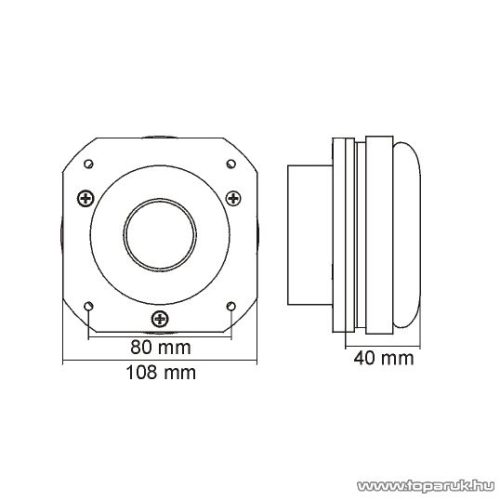 MNC Dome sugárzó, 3" / 150/300 W-os, 8 ohm-os (33359)