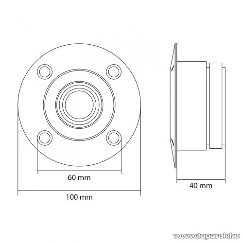 MNC Dome sugárzó 1,5" / 38 mm, 70 W-os, 8 ohm-os (33511)