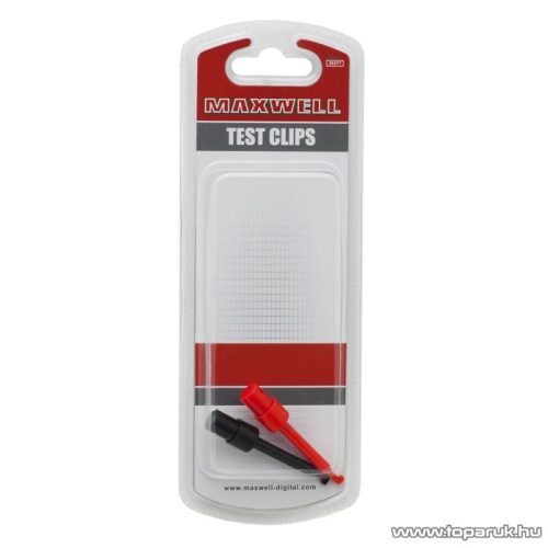Maxwell 25377 Mérőcsatlakozó pár, kampós csipesz, 6 cm