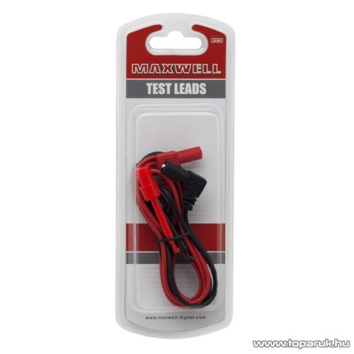 Maxwell 25385 Műszerzsinór pár, mérőcsipesz - banán aljzat, 94 cm