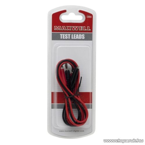 Maxwell 25386 Műszerzsinór pár, krokodil csipesz - banán aljzat, 92 cm