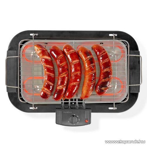 Nedis Elektromos asztali grill, 2000 W (BBQE110BK)