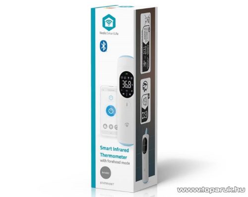 Nedis SmartLife Intelligens Infravörös Bluetooth homlok- és fülhőmérő LED kijelzővel (BTHTIR10WT)