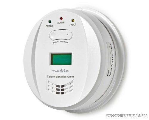 Nedis Elemes szénmonoxid érzékelő, CO riasztó, 10 év élettartam (DTCTCO40WT)