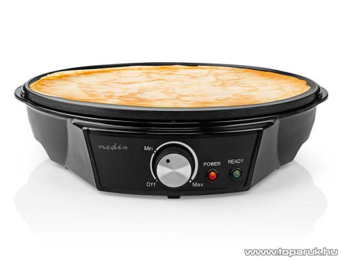 Nedis Elektromos francia óriás palacsintasütő, 30 cm-es sütőfelülettel (FCCM120FBK30)