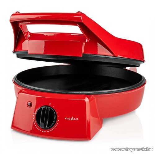 Nedis Pizzakészítő és grillsütő (omlett és palacsinta sütő), 30 cm, 1800 W (FCPM100FRD)