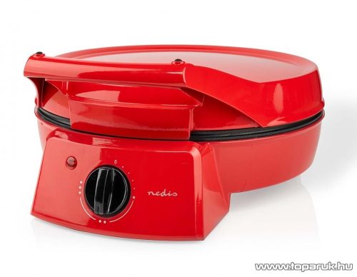 Nedis Pizzakészítő és grillsütő (omlett és palacsinta sütő), 30 cm, 1800 W (FCPM100FRD)