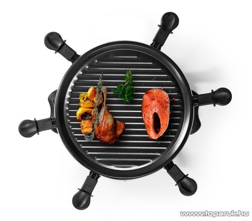 Nedis 6 személyes raclette grill, raklett grillsütő (FCRA210FBK6)