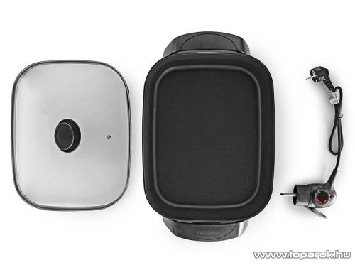 Nedis Elektromos serpenyő, főzőedény, 2200 W (FCSP110EBK40)