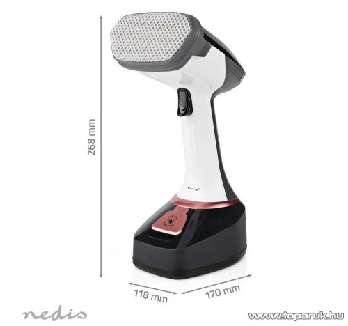 Nedis kézi gőzölőkészülék, ruhagőzölő, 1400 W (HHGS300)