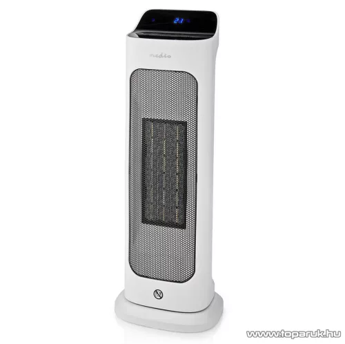 Nedis Álló kerámia PTC fűtőtest távirányítóval és időzítővel, fehér, 1400 / 2000 W (HTFA20WT)