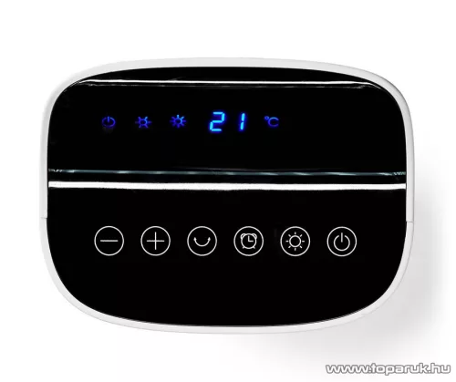 Nedis Álló kerámia PTC fűtőtest távirányítóval és időzítővel, fehér, 1400 / 2000 W (HTFA20WT)