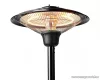 (SZÁLLÍTÁSI SÉRÜLT / K413685) Nedis teraszhősugárzó, kültéri hősugárzó, 1500 W (HTPA15EBK)