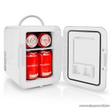   Nedis Hordozható mini hűtőszekrény, 4 literes, 220 V / 12 V, fehér (KAFR120CWT)
