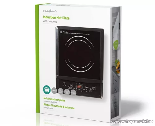 Nedis egylapos indukciós főzőlap, 2000 W (KAIP113CBK1)