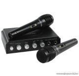   Nedis karaoke keverő szett 2 mikrofonnal, fekete (MIXK050BK)