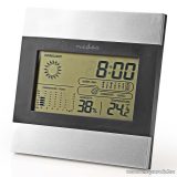   Nedis Asztali időjárás állomás, digitális óra és hőmérő, páratartalom mérő (WEST102GY)