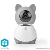   Nedis SmartLife WIFI Full HD Biztonsági beltéri kamera mozgásérzékelővel és éjjellátóval ellátva (WIFICI30CGY)