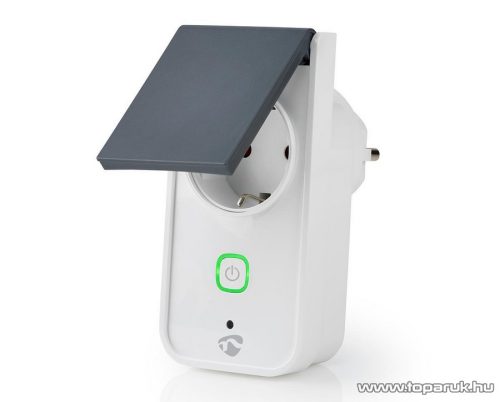 Nedis SmartLife Intelligens Wi-Fi kültéri aljzat fogyasztásmérő funkcióval, IP44, 3680 W (WIFIPO120FWT)