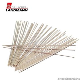   Landmann 0245 Bambuszból készült prémium hosszú saslikpálca, fa nyárs, 30 cm-es