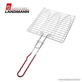Landmann 0282 Krómozott grill halsütő, piros nyéllel
